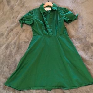 Emerald green dress